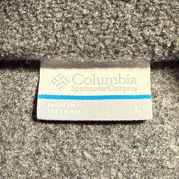 Columbia Women's Gray Fleece Jacket Size Large Casual Mid-Length Zip Up - Picture 4 of 6